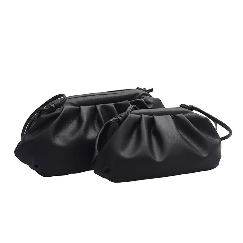 Beautiful black pouch shoulder bag clutch - Picture 4 of 8